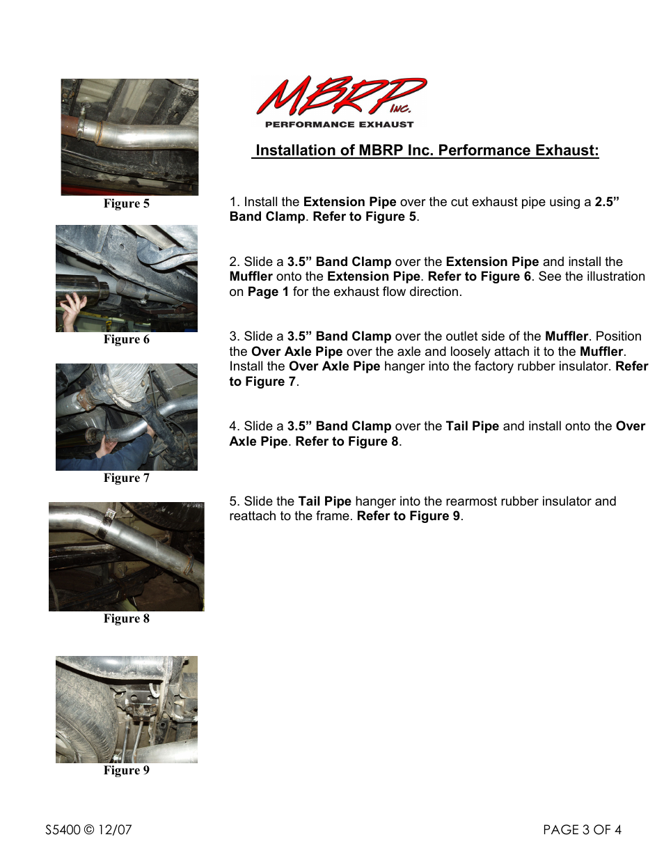 MBRP S5400 User Manual | Page 3 / 4