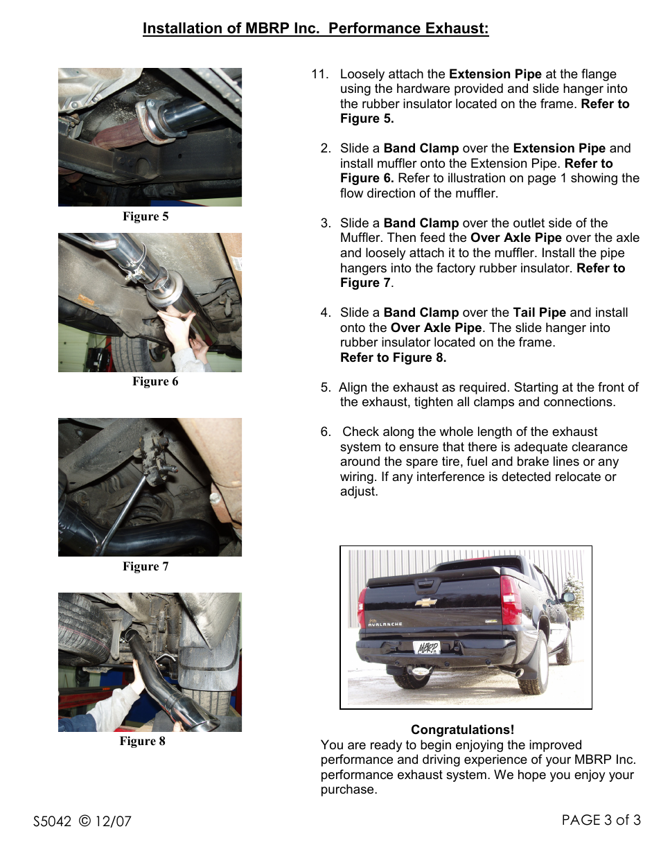 MBRP S5042 User Manual | Page 3 / 3