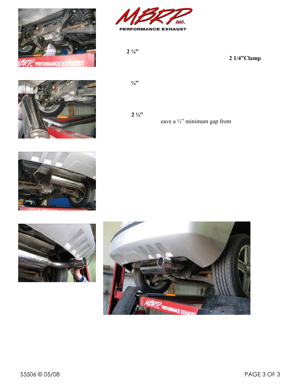 MBRP S5506 User Manual | Page 3 / 3