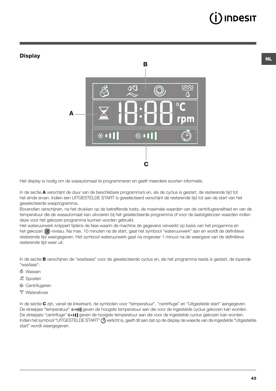 Bc a | Indesit PWE 81672 W User Manual | Page 43 / 48