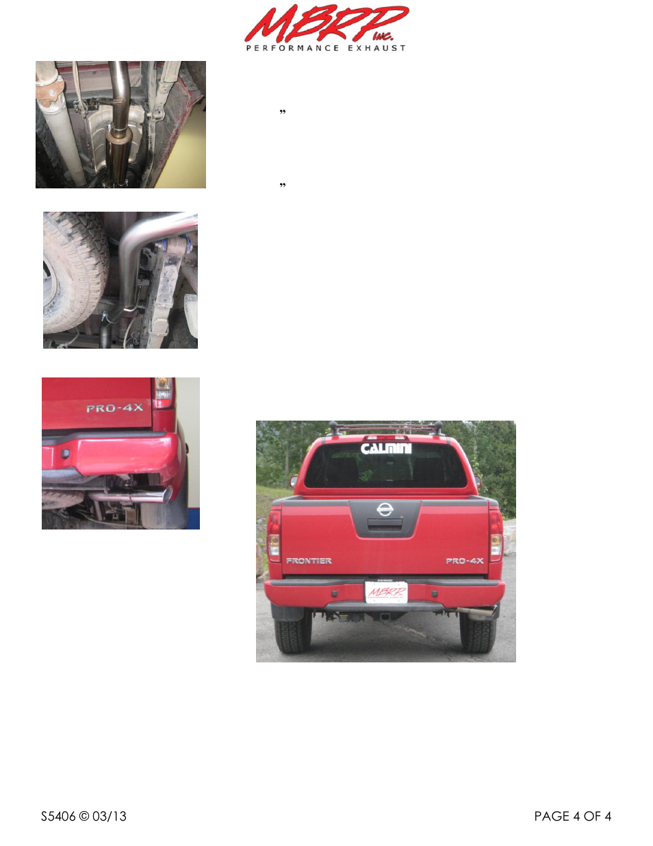 MBRP S5406 User Manual | Page 4 / 4