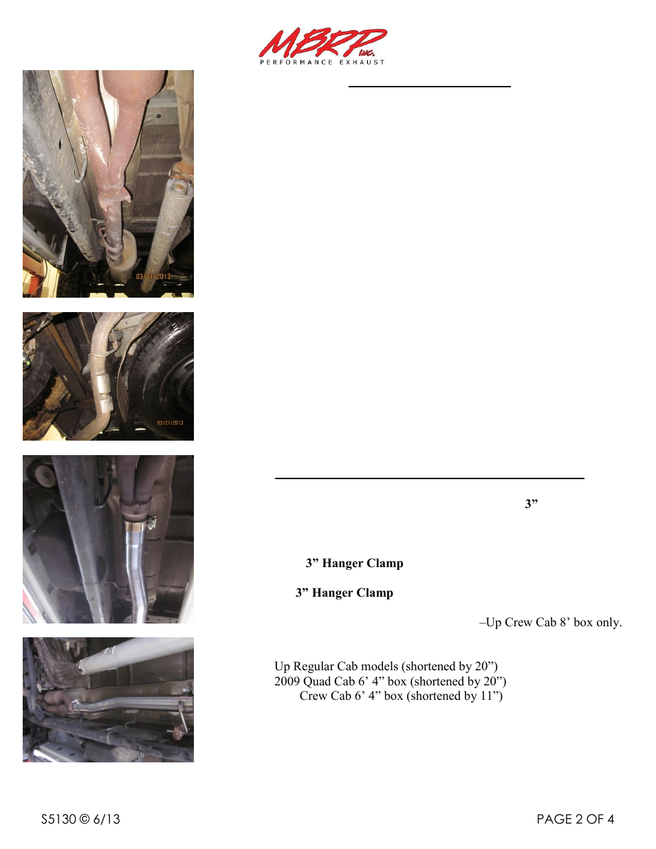 MBRP S5130 User Manual | Page 2 / 4