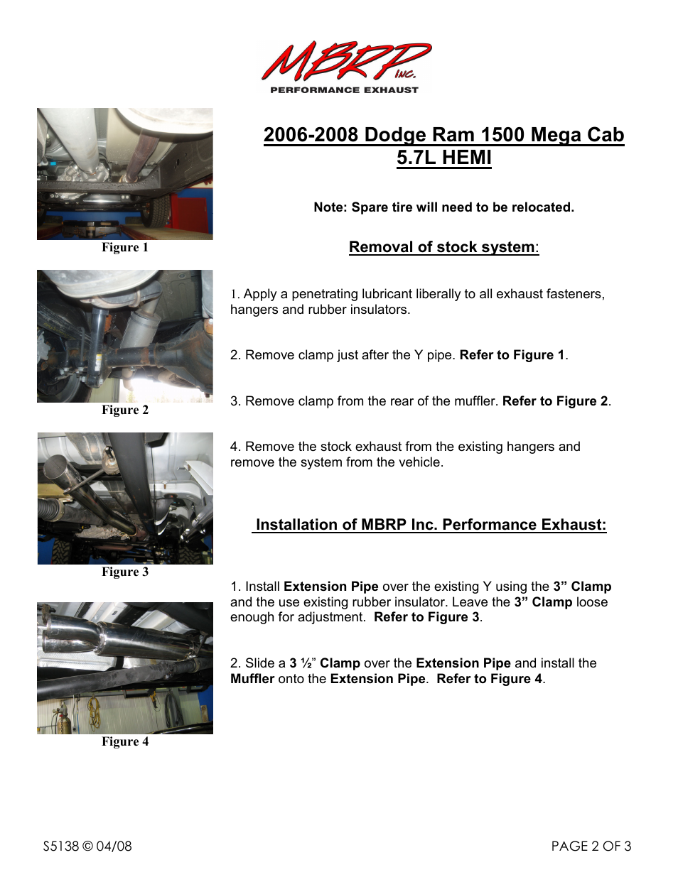 MBRP S5138 User Manual | Page 2 / 3