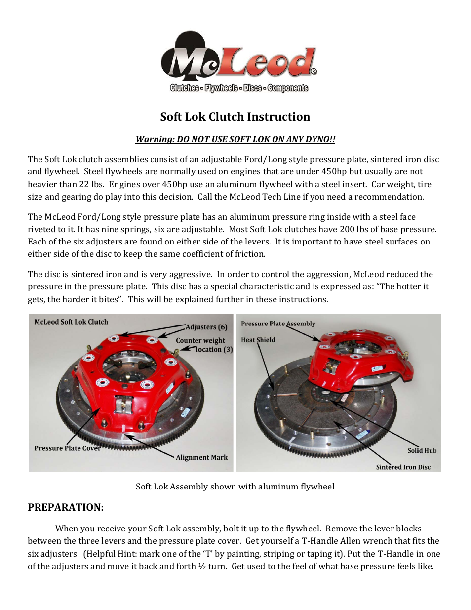 Mc Leod Soft Lok User Manual | 5 pages