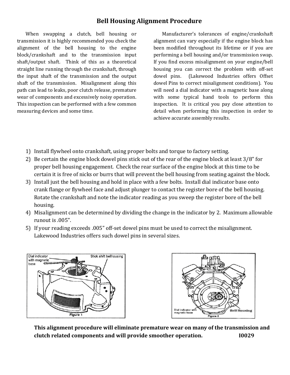 Bell housing alignment procedure | Mc Leod Soft Lok User Manual | Page 4 / 5