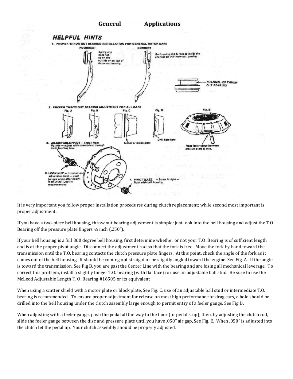 Mc Leod Pressure Plate User Manual | Page 2 / 4