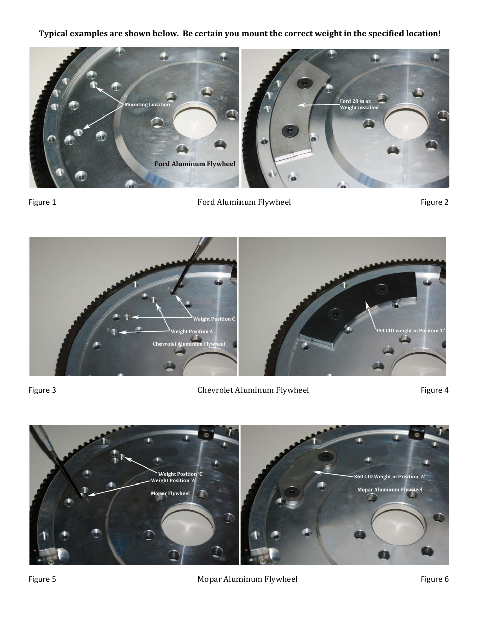 Mc Leod Bolt On Flywheel Weights User Manual | Page 2 / 2