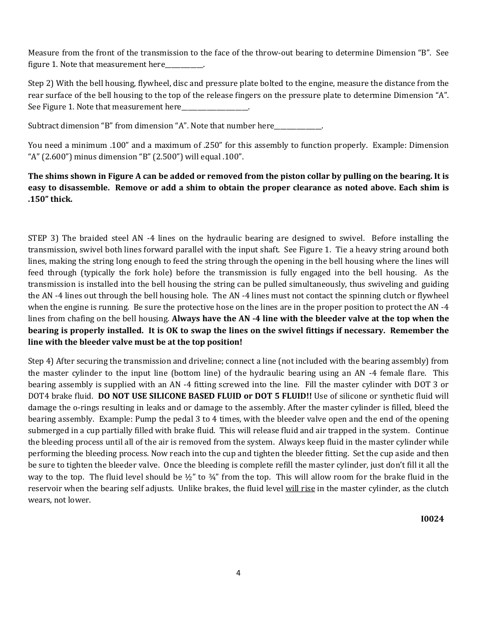 Mc Leod 1300 Series Bolt On Hydraulic Bearing User Manual | Page 4 / 4