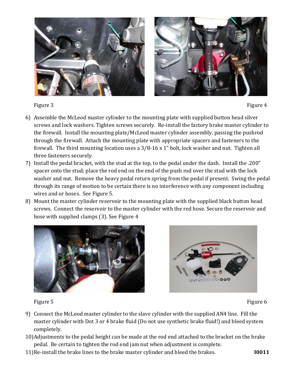 Mc Leod 1964-66 Mustang Hydraulic Conversion Instructions User Manual | Page 2 / 2