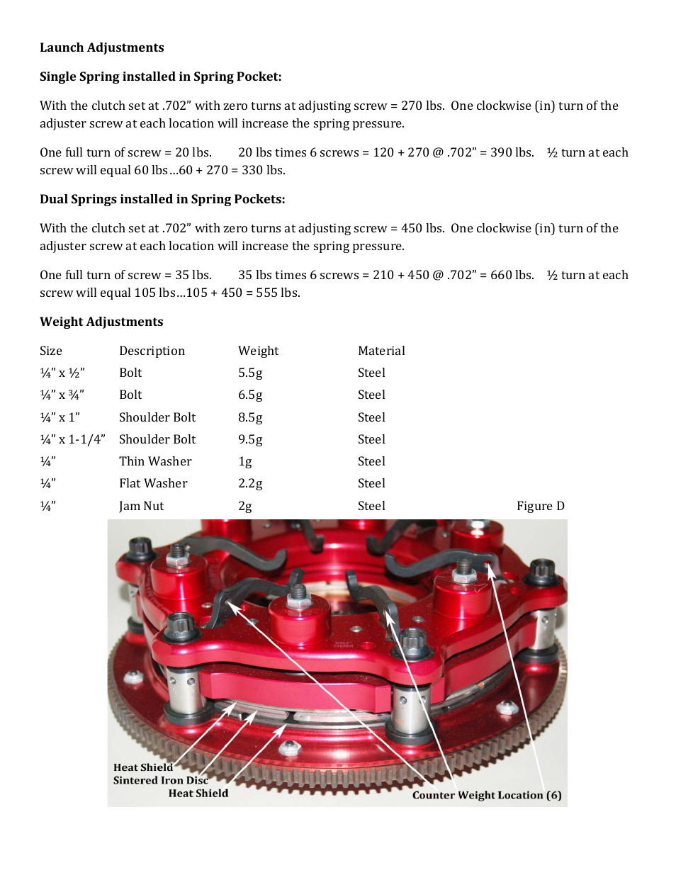 Mc Leod Pro Series Clutch User Manual | Page 4 / 4