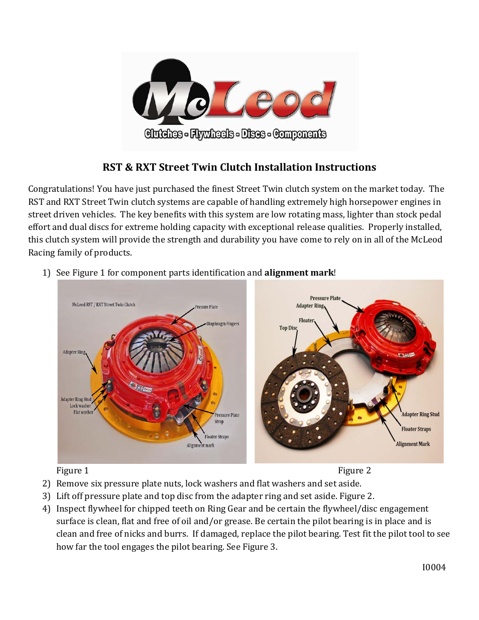 Mc Leod RST/RXT User Manual | 4 pages