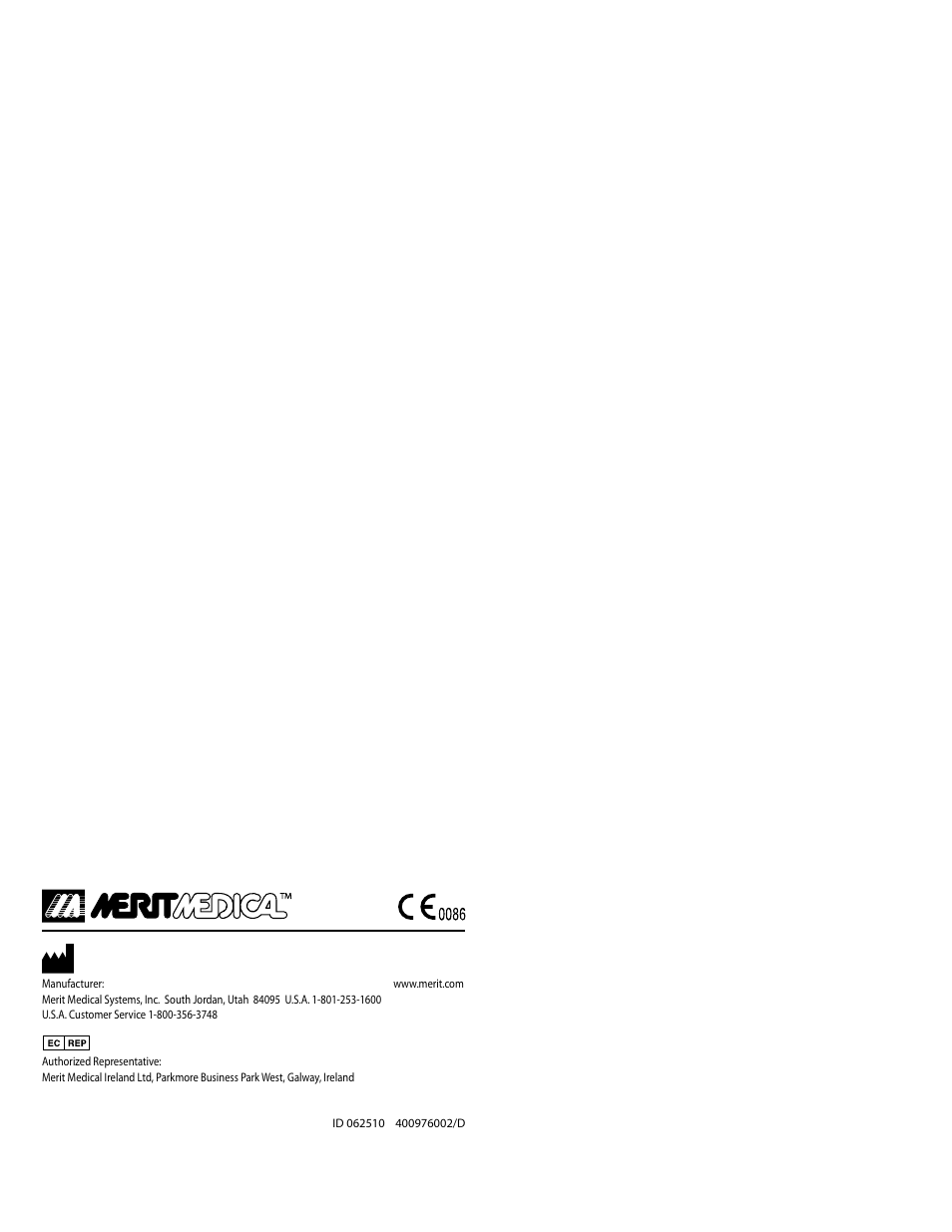 Merit Medical ASAP Aspiration Catheter User Manual | Page 12 / 12