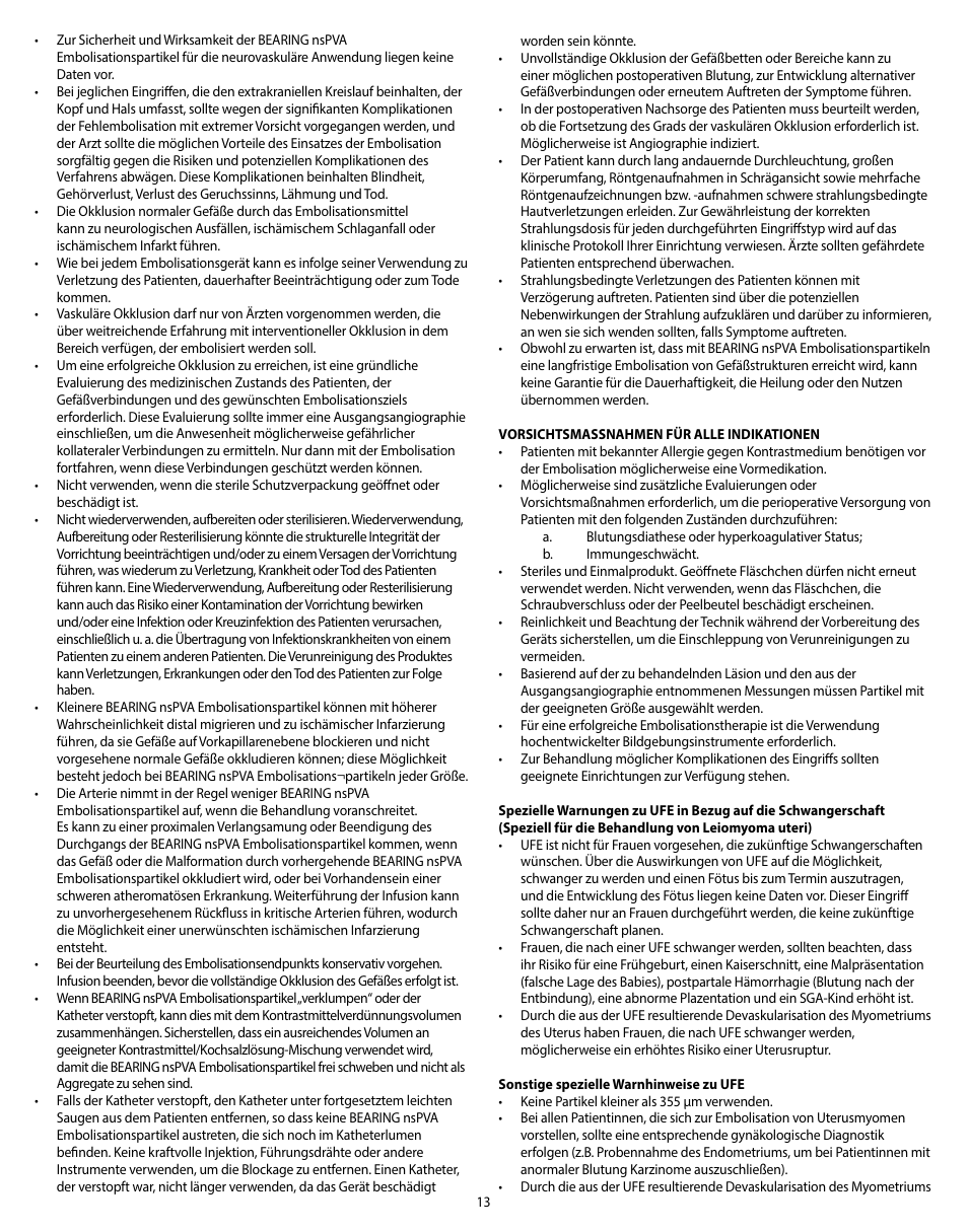 Merit Medical Bearing nsPVA User Manual | Page 13 / 72