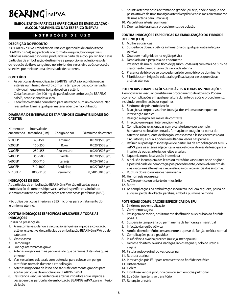 Merit Medical Bearing nsPVA User Manual | Page 18 / 72