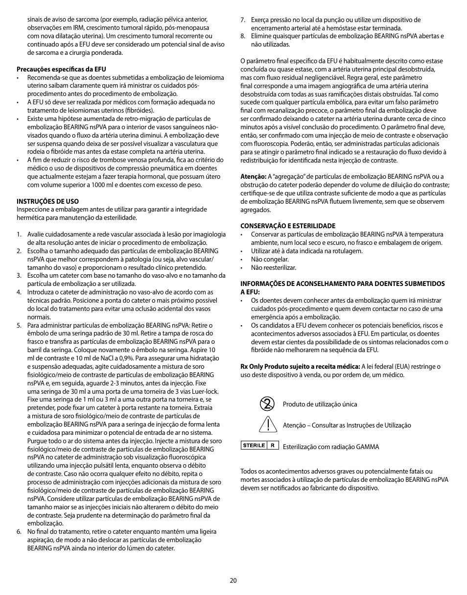 Merit Medical Bearing nsPVA User Manual | Page 20 / 72