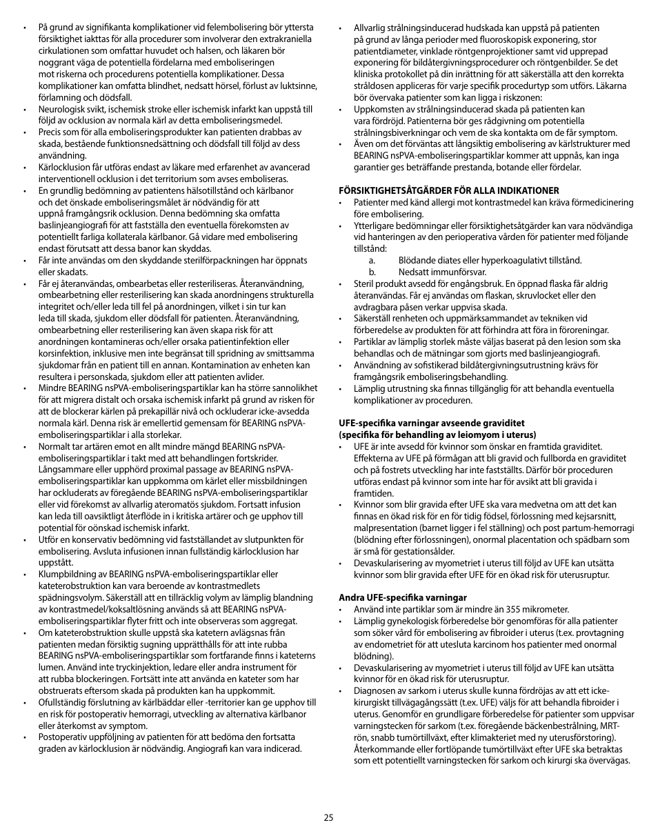 Merit Medical Bearing nsPVA User Manual | Page 25 / 72