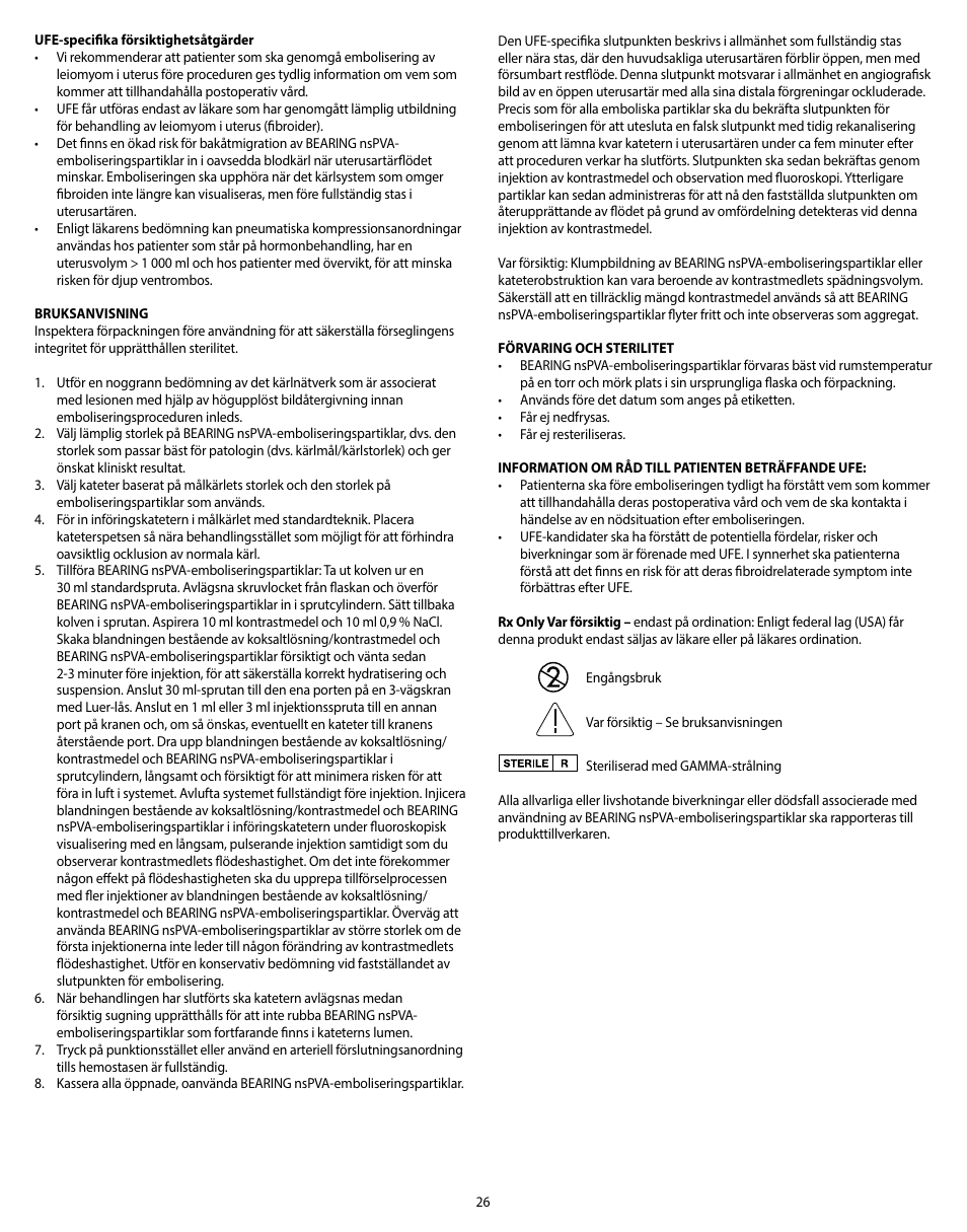 Merit Medical Bearing nsPVA User Manual | Page 26 / 72