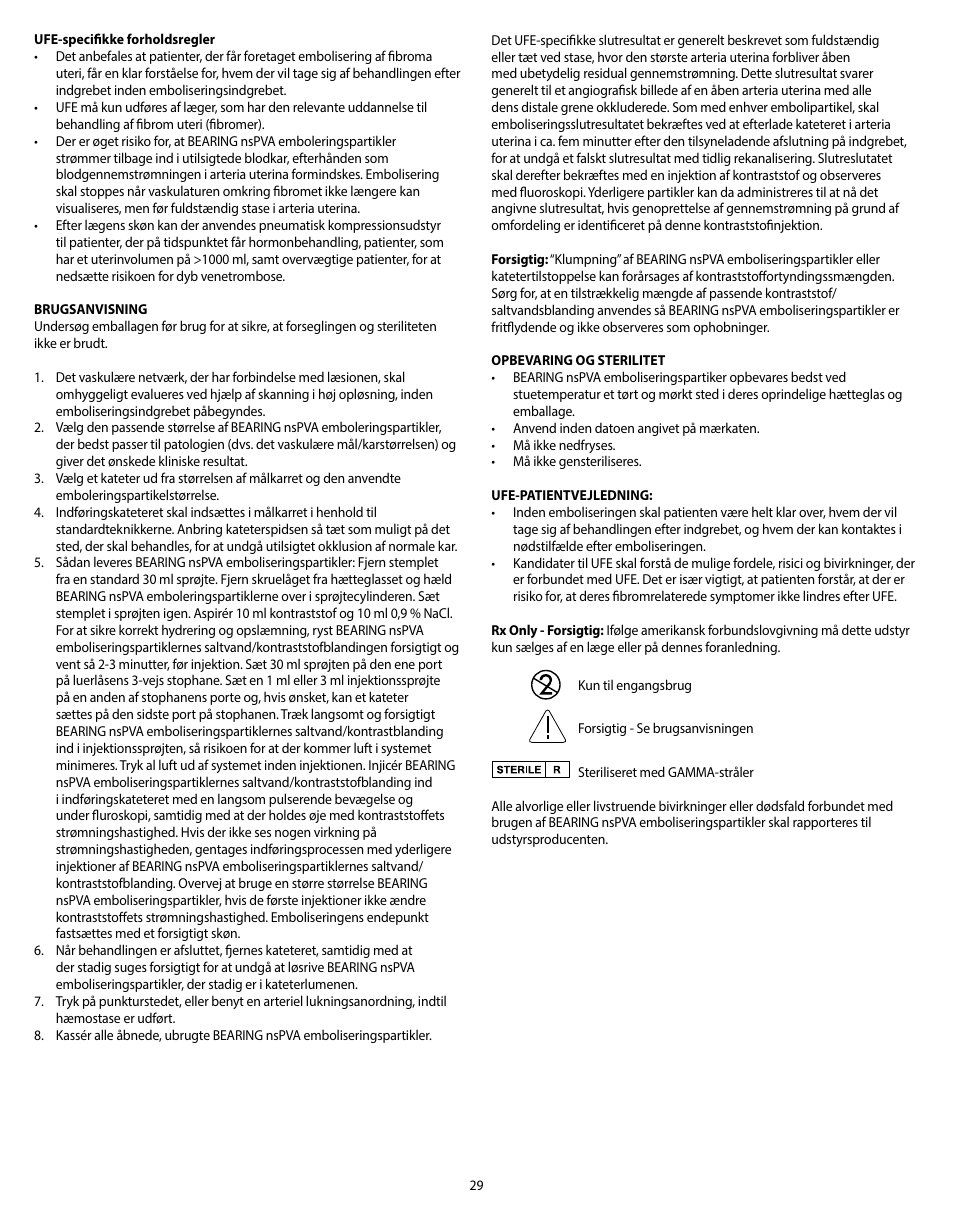 Merit Medical Bearing nsPVA User Manual | Page 29 / 72