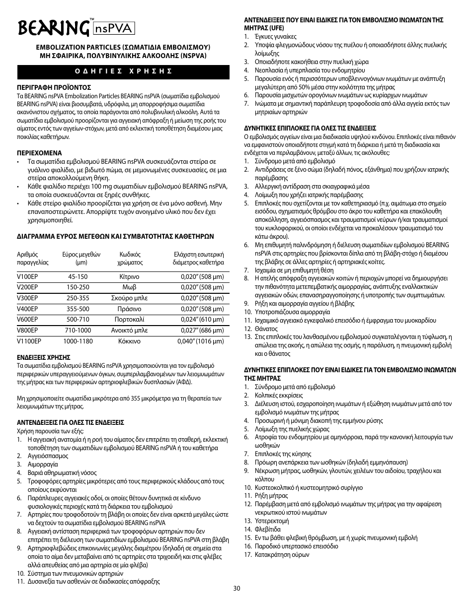 Merit Medical Bearing nsPVA User Manual | Page 30 / 72