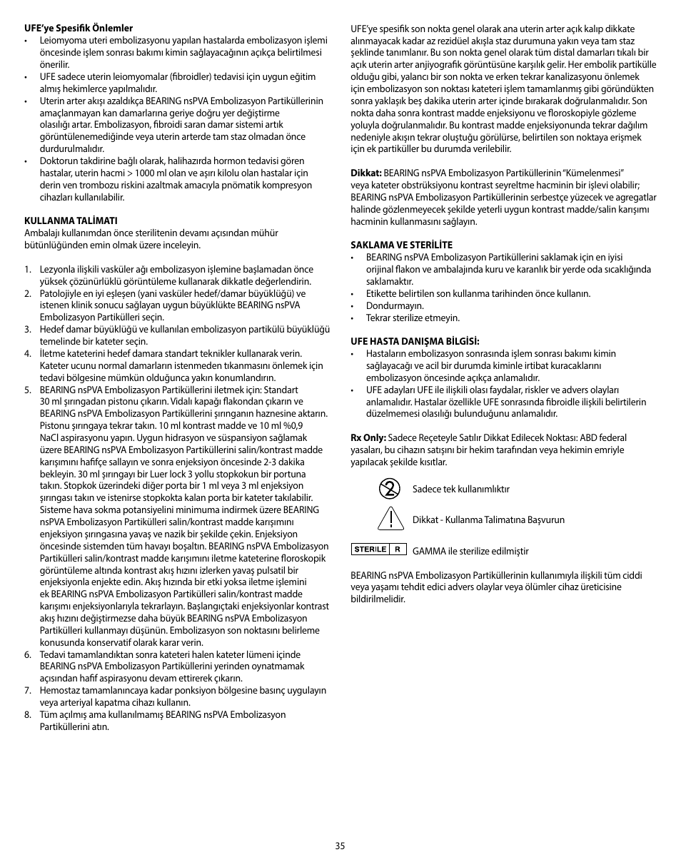 Merit Medical Bearing nsPVA User Manual | Page 35 / 72