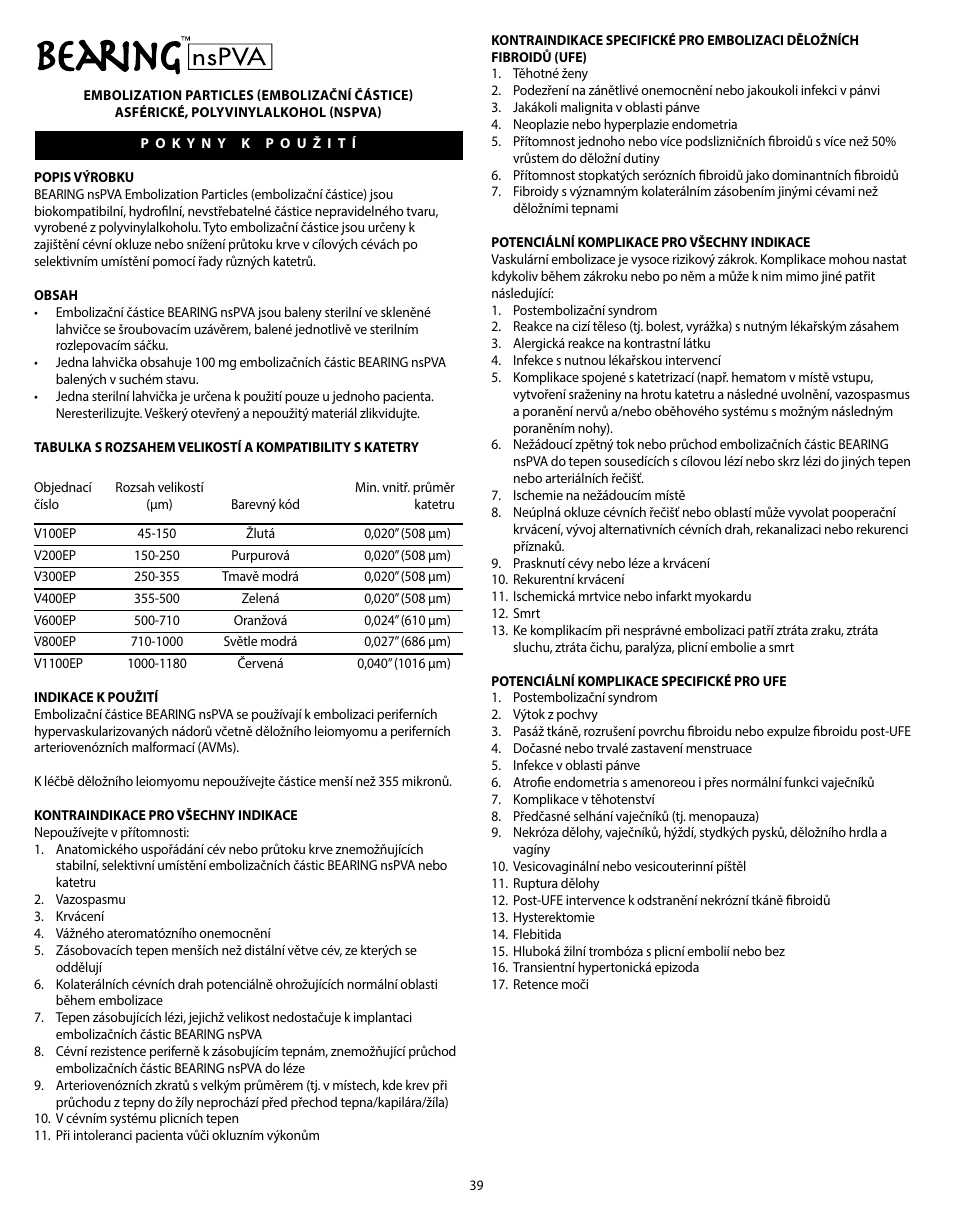 Merit Medical Bearing nsPVA User Manual | Page 39 / 72