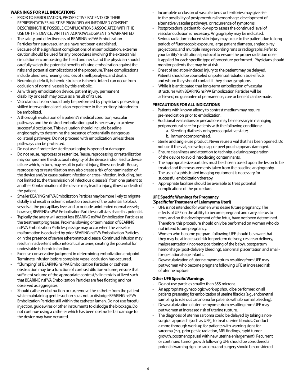 Merit Medical Bearing nsPVA User Manual | Page 4 / 72