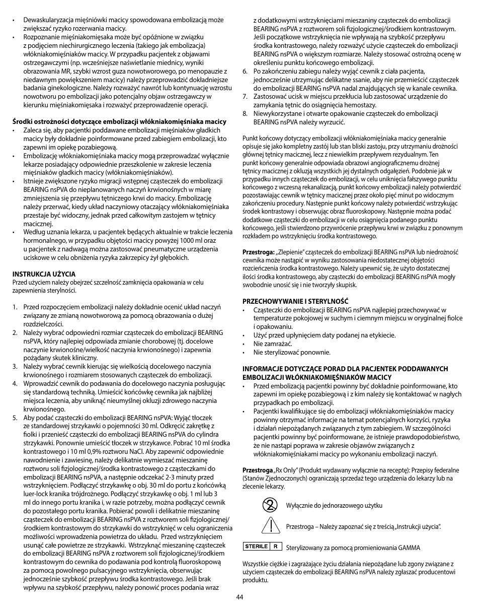 Merit Medical Bearing nsPVA User Manual | Page 44 / 72