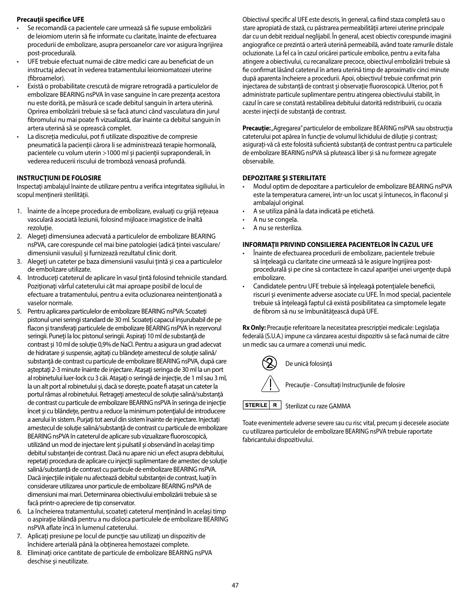 Merit Medical Bearing nsPVA User Manual | Page 47 / 72