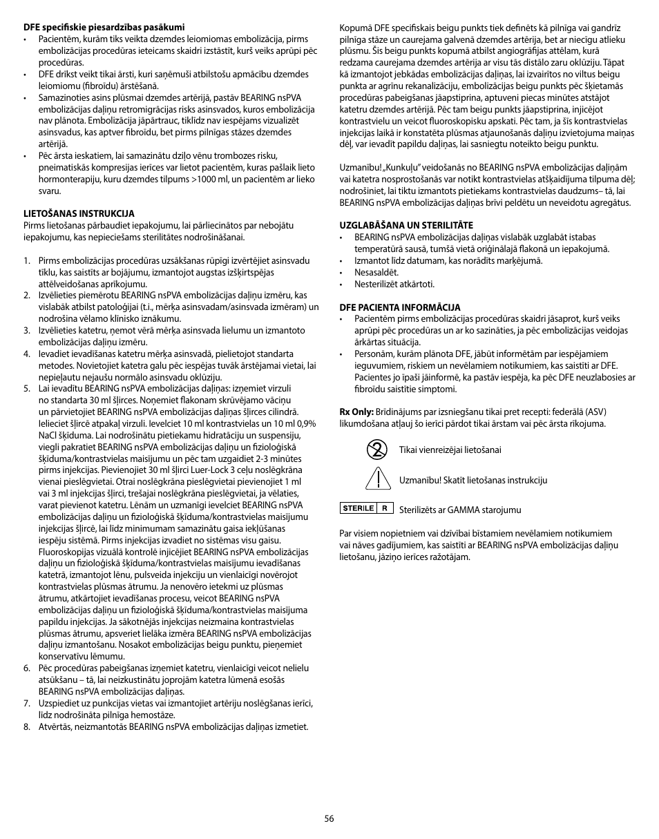 Merit Medical Bearing nsPVA User Manual | Page 56 / 72