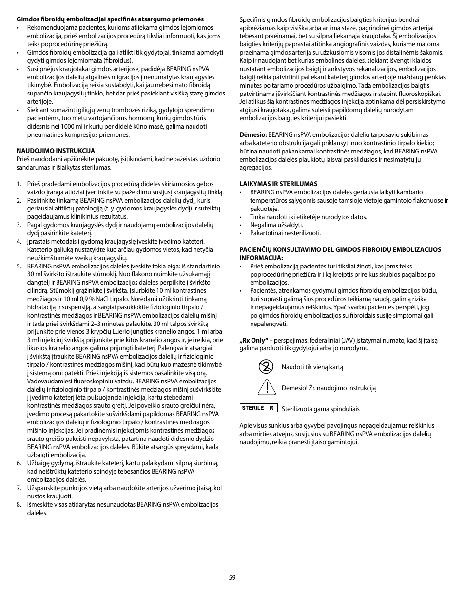 Merit Medical Bearing nsPVA User Manual | Page 59 / 72