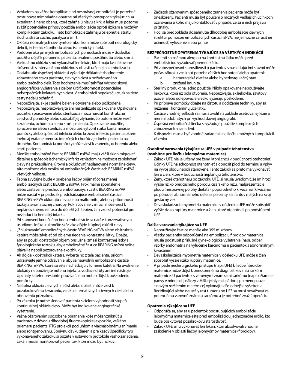 Merit Medical Bearing nsPVA User Manual | Page 61 / 72