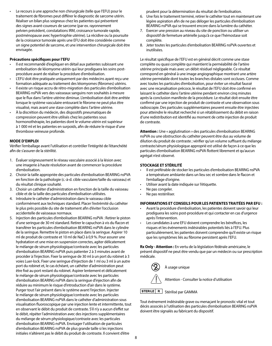 Merit Medical Bearing nsPVA User Manual | Page 8 / 72