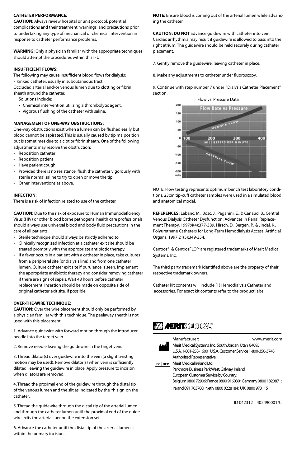 Merit Medical Centros FLO IFU User Manual | Page 7 / 8