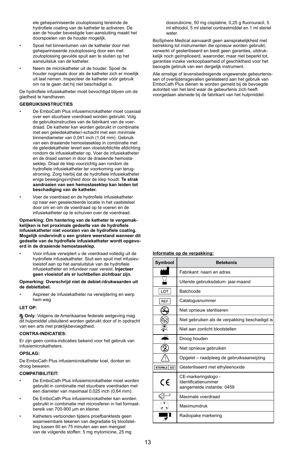 Merit Medical EmboCath Plus Infusion Microcatheter IFU User Manual | Page 15 / 49