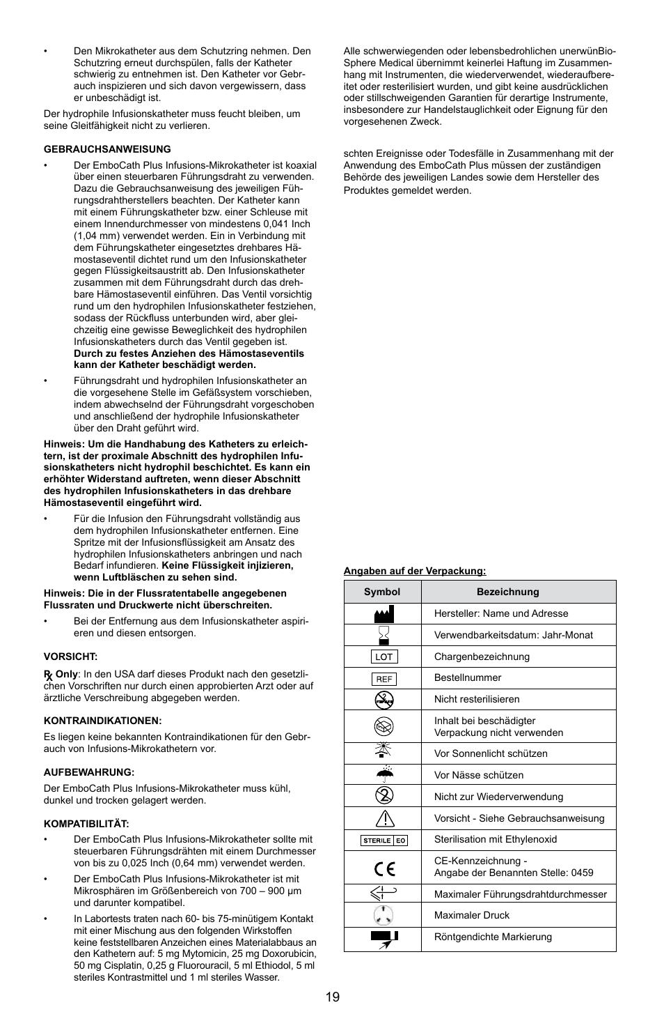 Merit Medical EmboCath Plus Infusion Microcatheter IFU User Manual | Page 21 / 49