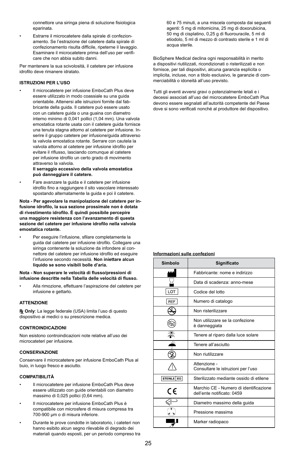 Merit Medical EmboCath Plus Infusion Microcatheter IFU User Manual | Page 27 / 49