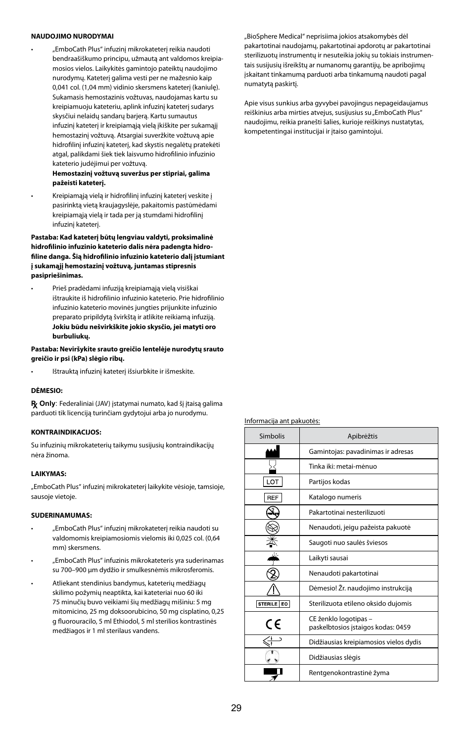 Merit Medical EmboCath Plus Infusion Microcatheter IFU User Manual | Page 31 / 49
