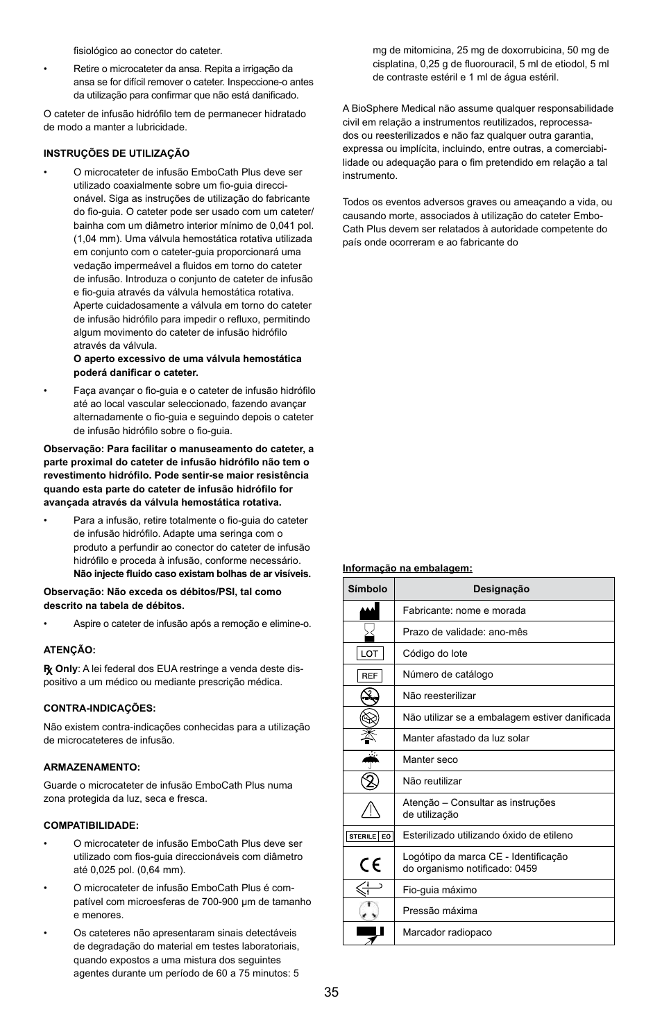 Merit Medical EmboCath Plus Infusion Microcatheter IFU User Manual | Page 37 / 49