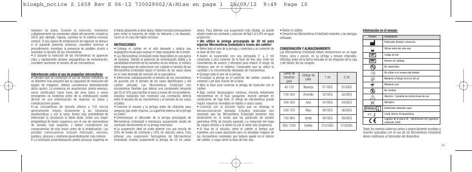 Merit Medical EmboGold Microspheres IFU-Int'l User Manual | Page 10 / 52