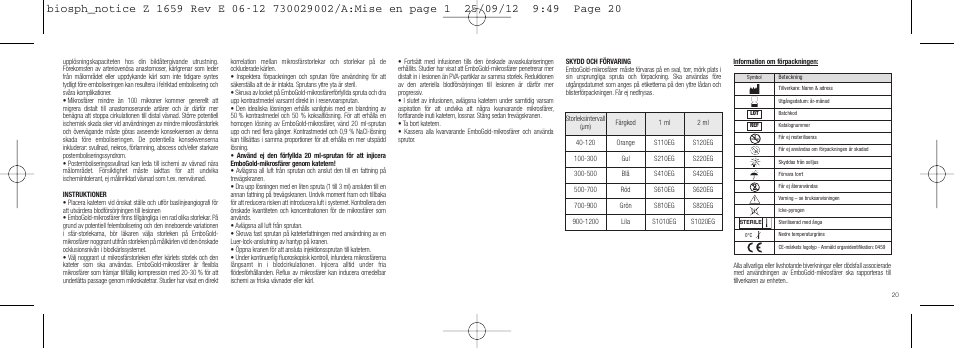 Merit Medical EmboGold Microspheres IFU-Int'l User Manual | Page 20 / 52