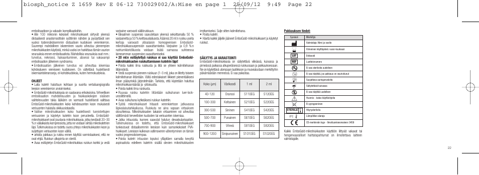 Merit Medical EmboGold Microspheres IFU-Int'l User Manual | Page 22 / 52