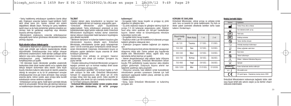 Merit Medical EmboGold Microspheres IFU-Int'l User Manual | Page 29 / 52