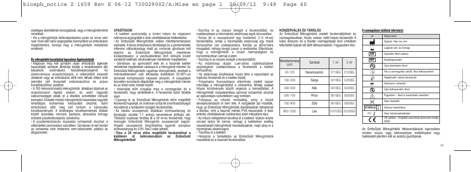 Merit Medical EmboGold Microspheres IFU-Int'l User Manual | Page 40 / 52