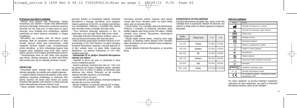 Merit Medical EmboGold Microspheres IFU-Int'l User Manual | Page 42 / 52