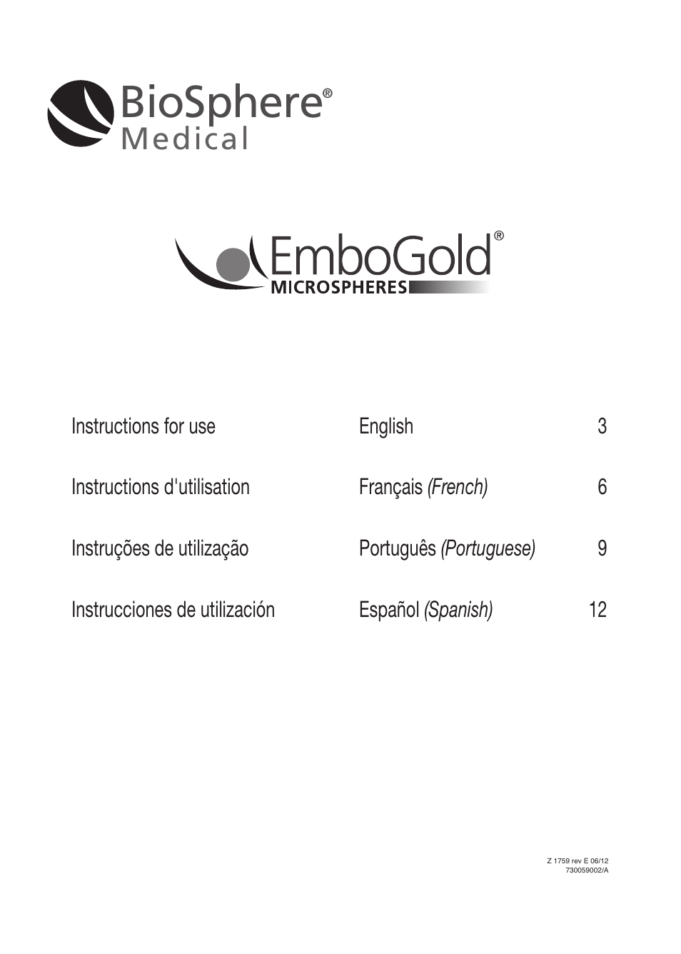 Merit Medical EmboGold Microspheres Prefilled Syringe IFU-US User Manual | 16 pages