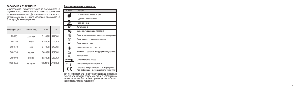 Merit Medical Embosphere Microspheres Prefilled Syringe IFU-Int'l User Manual | Page 38 / 52