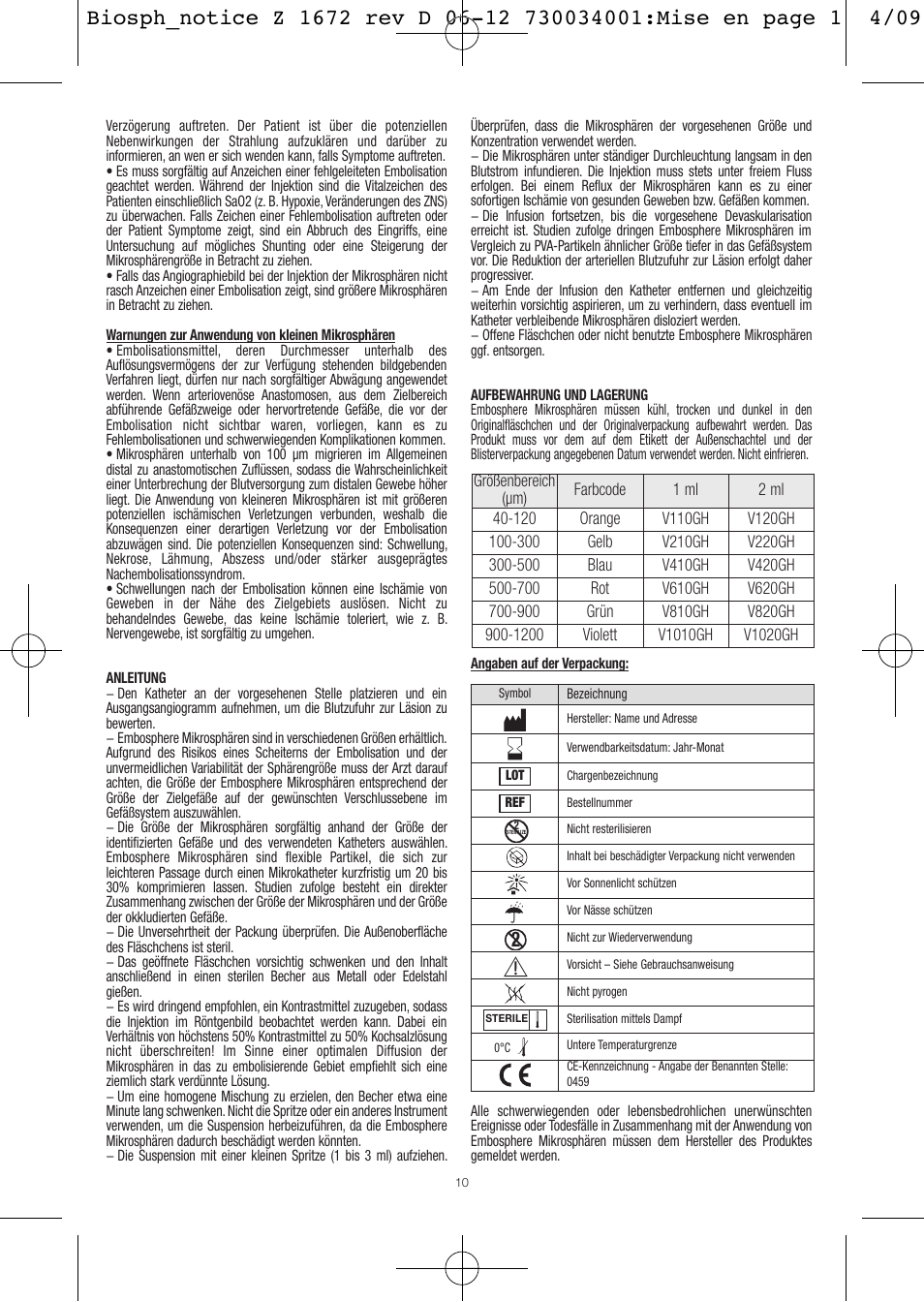 Merit Medical Embosphere Microspheres Sterile Vial IFU-Int'l User Manual | Page 10 / 52