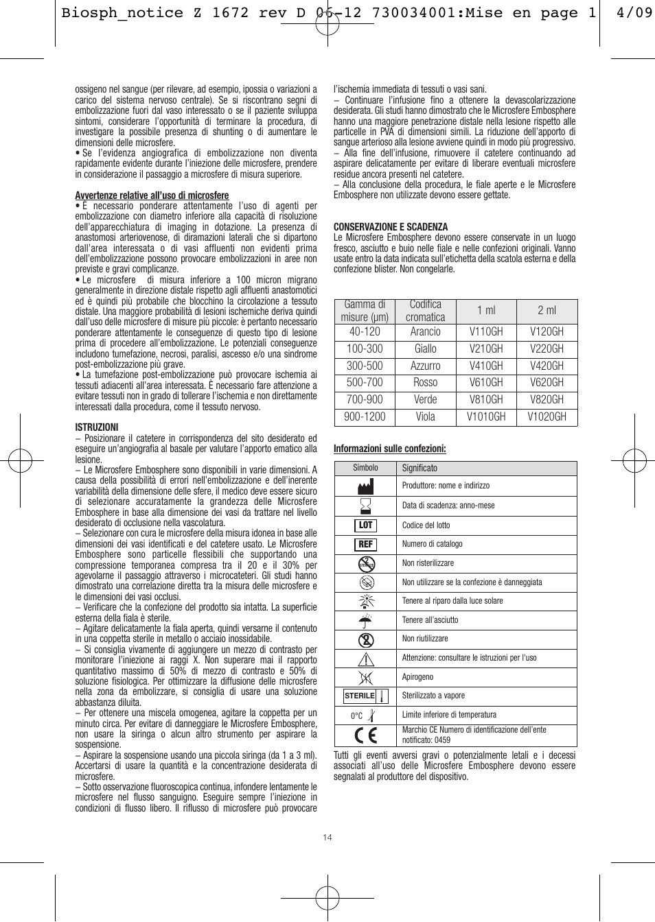 Merit Medical Embosphere Microspheres Sterile Vial IFU-Int'l User Manual | Page 14 / 52