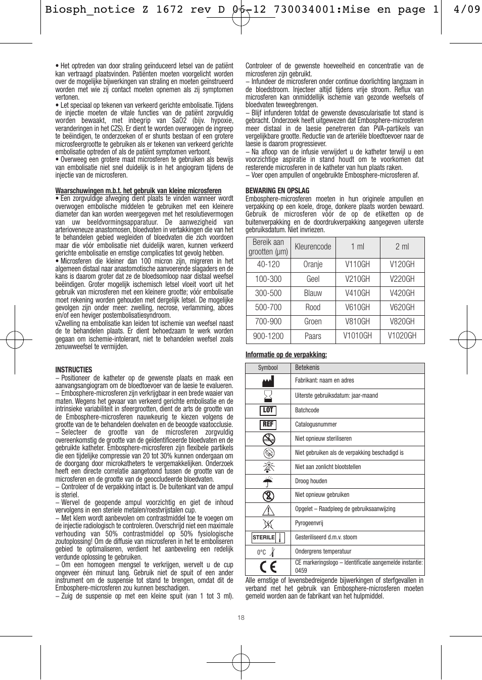 Merit Medical Embosphere Microspheres Sterile Vial IFU-Int'l User Manual | Page 18 / 52
