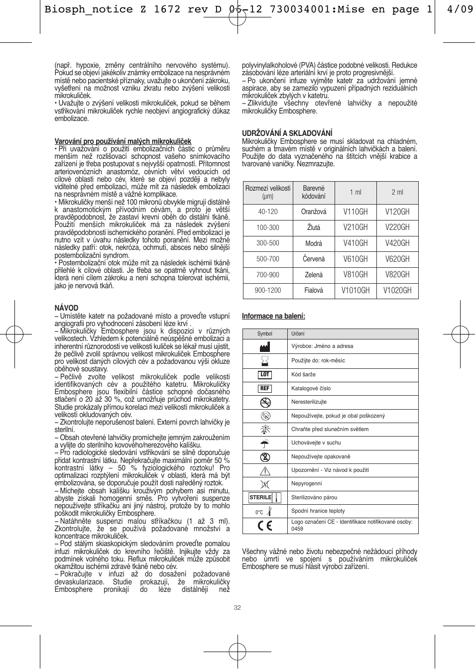 Merit Medical Embosphere Microspheres Sterile Vial IFU-Int'l User Manual | Page 32 / 52